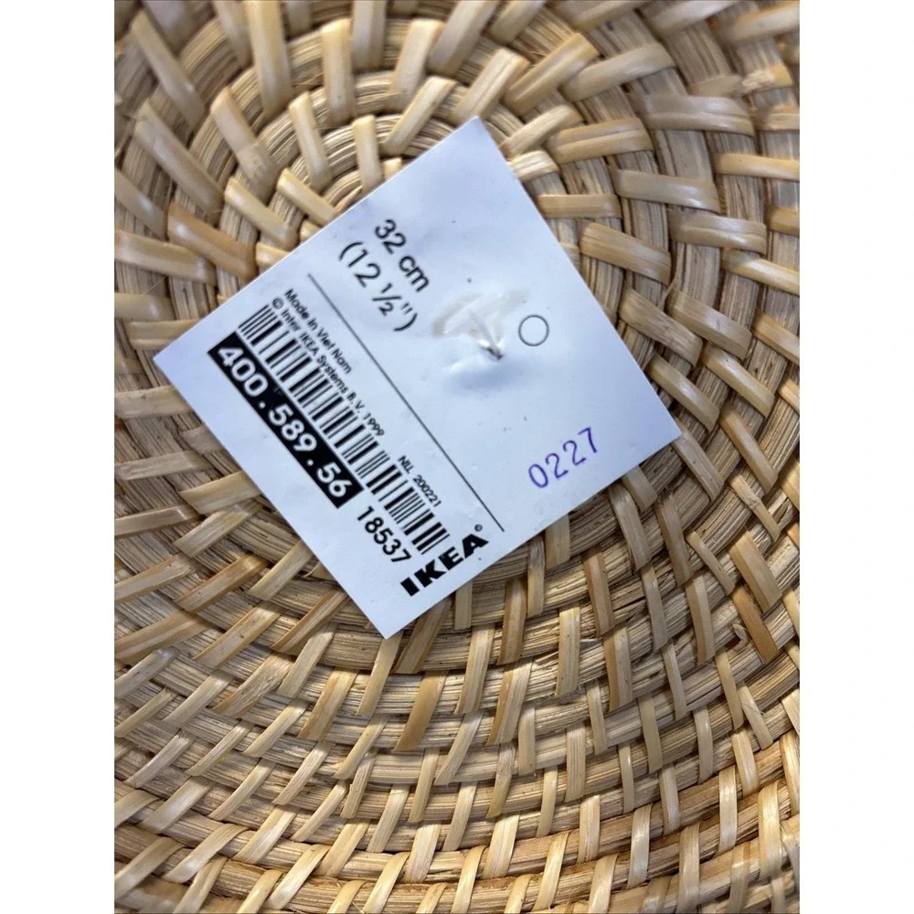 Vtg~IKEA~Woven Plate Chargers~12.5